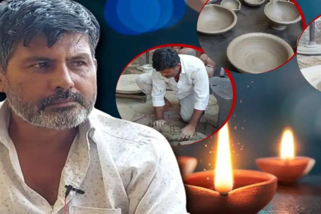 भाईचारे की मिसाल पेश करते फरीदाबाद के असलम हुसैन, दिवाली पर दीये बनाकर बढ़ा रहे हैं रौनक