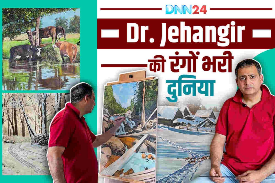कैंसर वार्ड से कैनवास तक: Dr. Jehangir Aslam Makhdoomi का रंगों भरा सफ़र