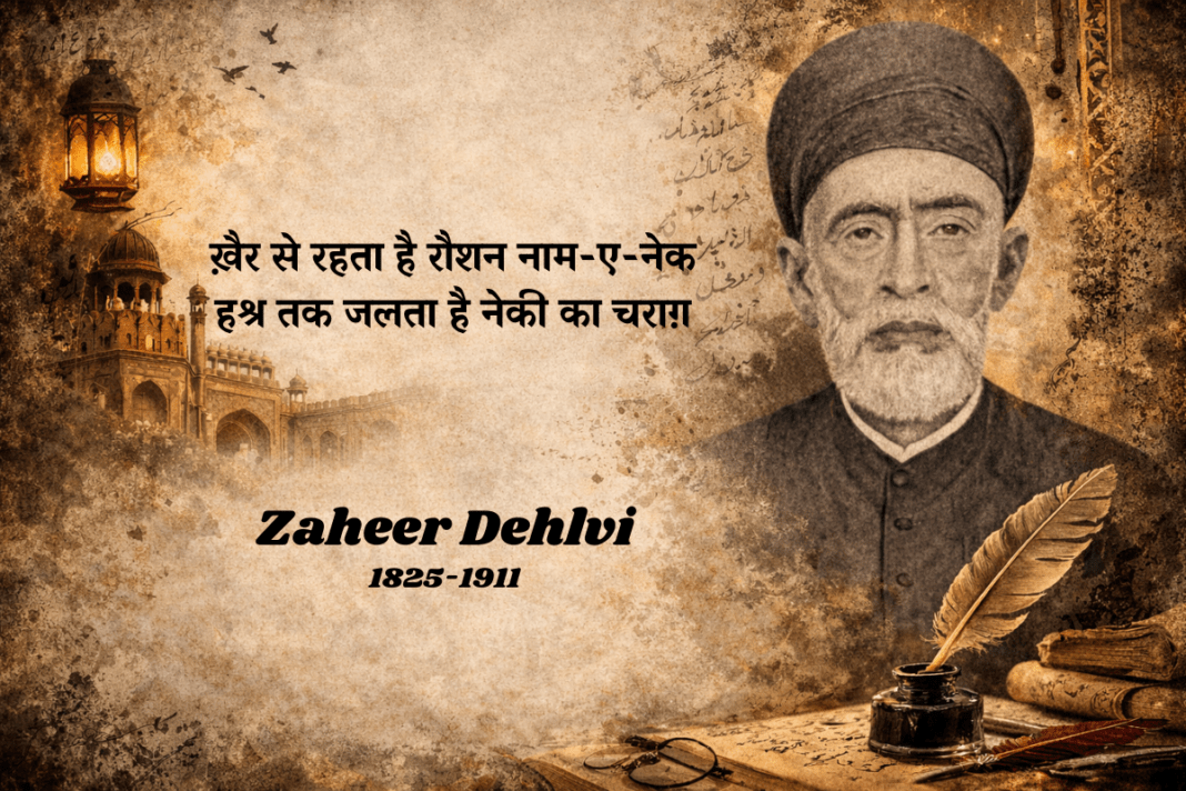 ज़हीर देहलवी: ज़ौक़ के शागिर्द और ग़ालिब के बाद की पीढ़ी की अहम आवाज़