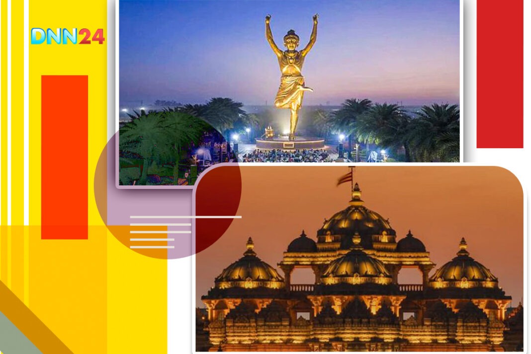 दिल्ली के अक्षरधाम में 108 फीट लंबा ‘एक पैर वाला संत’, क्या है इस नए लैंडमार्क के पीछे की कहानी