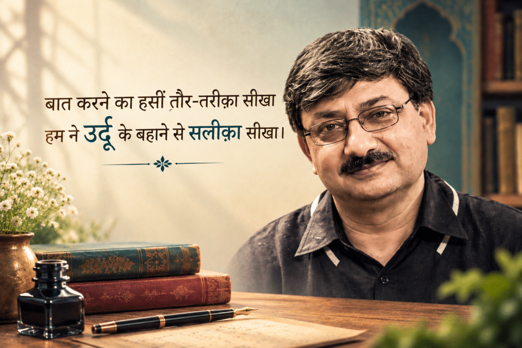 मनीष शुक्ला: उर्दू के बहाने सलीक़ा सीखने वाला शायर