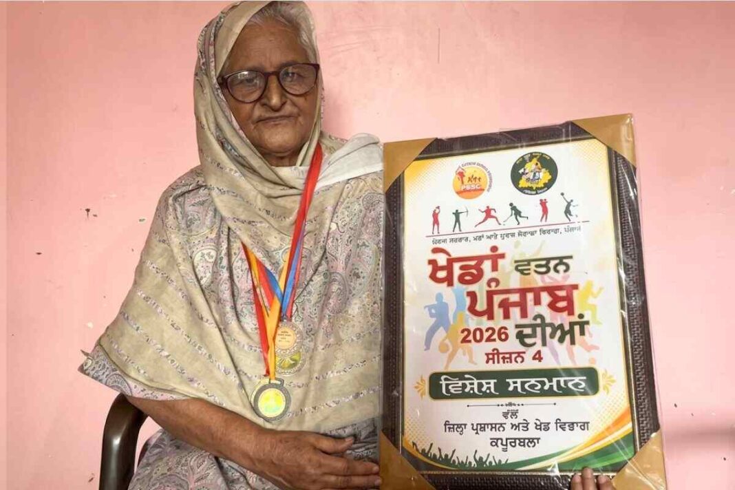 65 साल की दादी Gurbaksh Kaur ने 200 मीटर दौड़ में मारी बाज़ी, 14 साल के पोते ने भी लिया हिस्सा